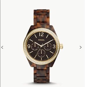 Tortoiseshell Fossil Watch💎